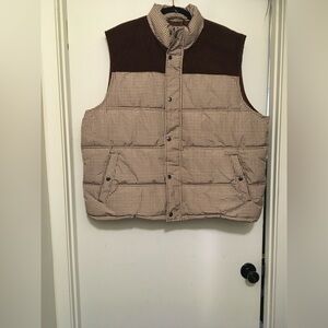 Goodfellow & Co Brown and Cream Patterned Vest